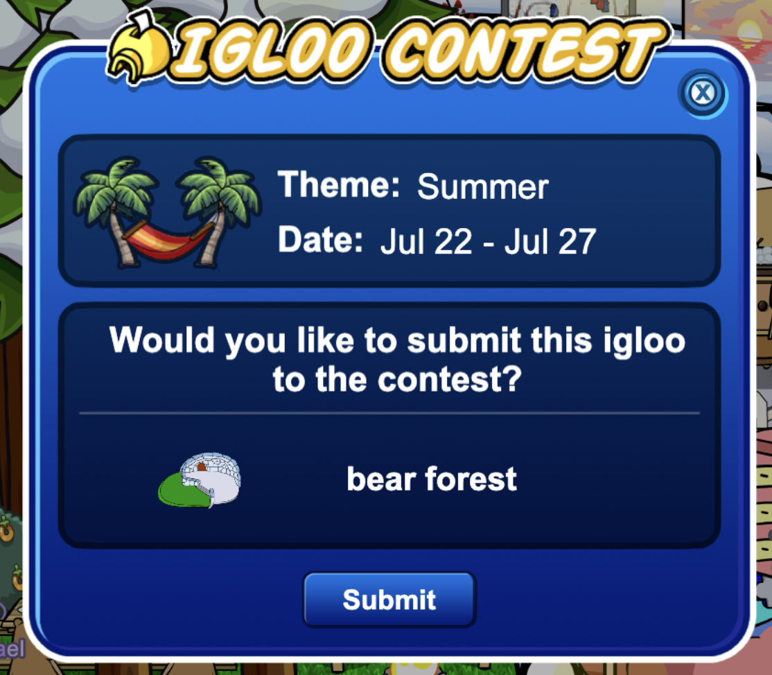 Summer Igloo Contest